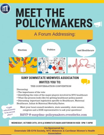 Downstate Midwives Association Presents: Meet the Policy Makers- A Forum